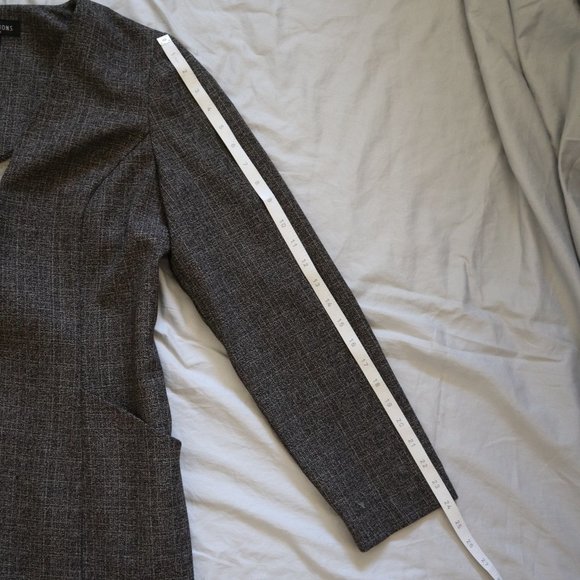 PERCEPTIONS Dress and Long-Line Jacket Set Gray 12 - Picture 13 of 13